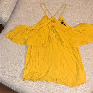 Yellow Off the Shoulder Top